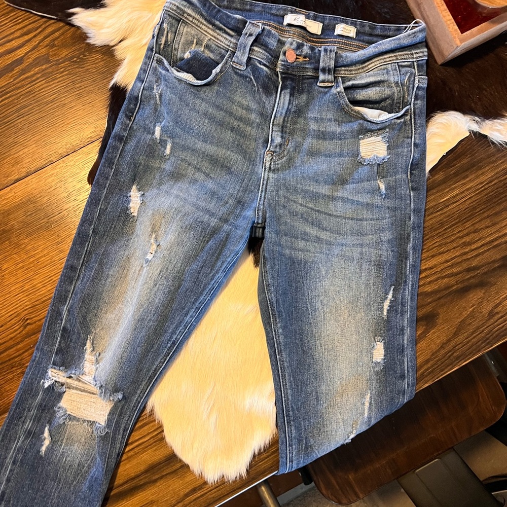 Kancan distressed skinny jeans size 27